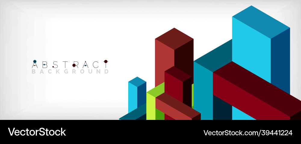 Abstract background 3d cubes cubic elements Abstract background 3d cubes cubic elements vector image
