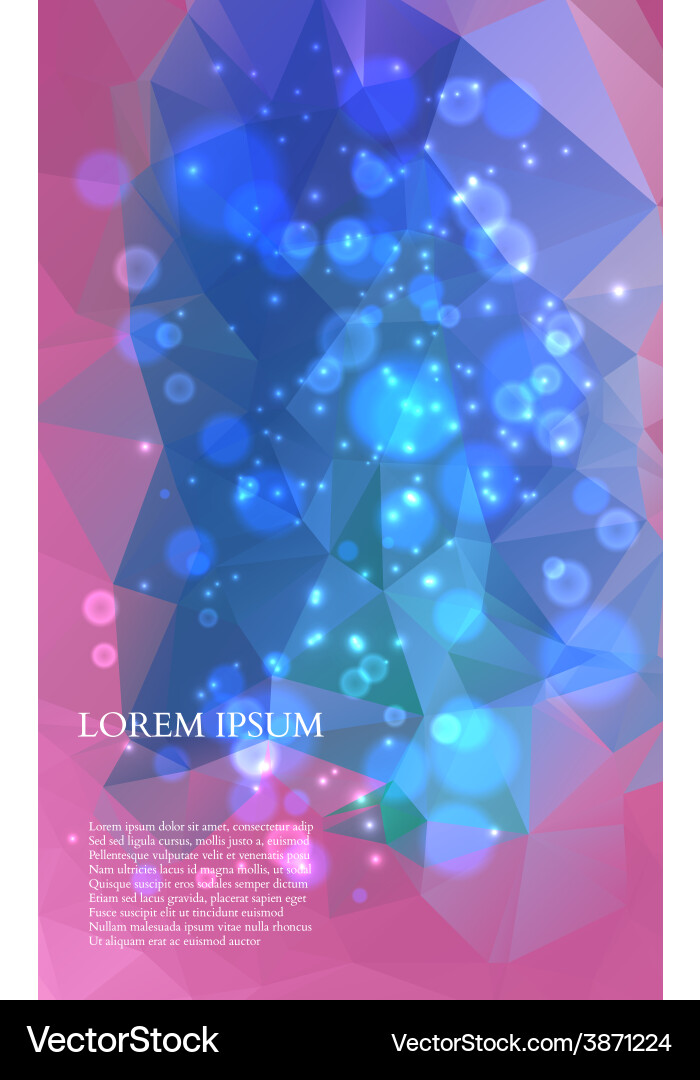 Abstract colorful triangles background vector image