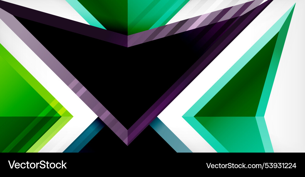 Arrows with 3d effect abstract background Vector Image