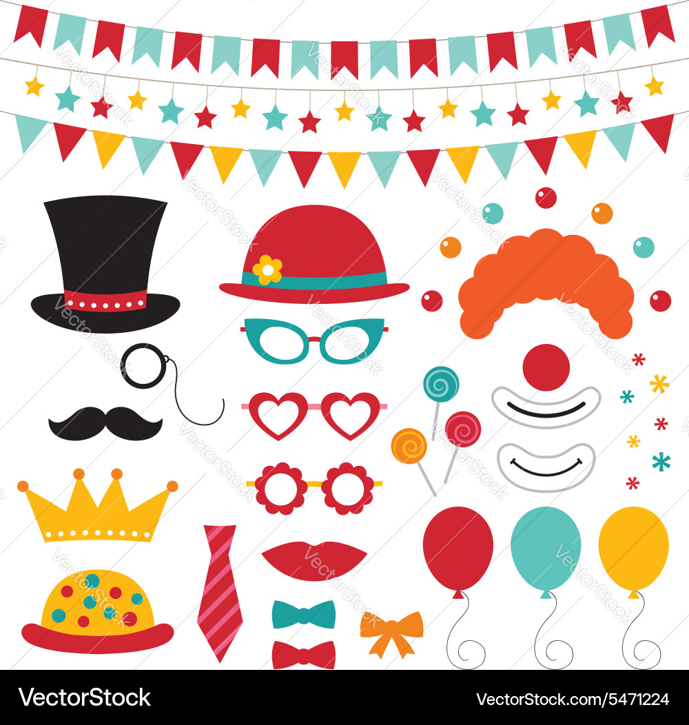 Circus photo booth props and decoration Royalty Free Vector circus-photo-booth-props-and-decoration-royalty-free-vector