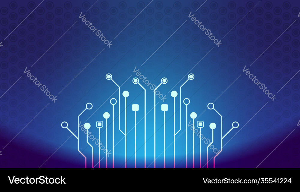 Cyberpunk background design template circuit Cyberpunk background design template circuit vector image