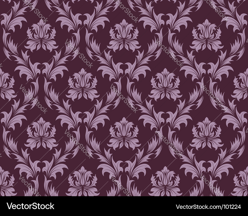 Damask pattern vector image