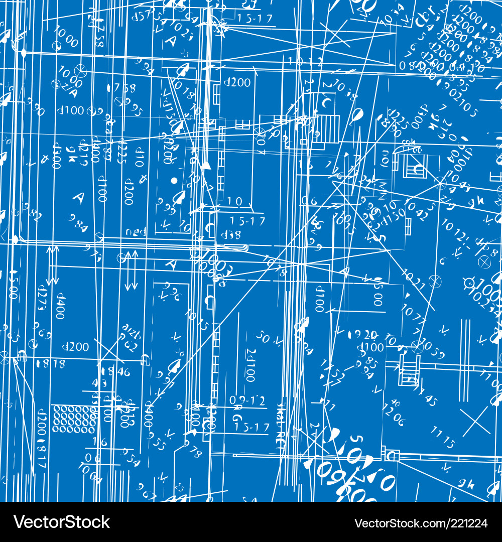 Engineering Blueprint Pattern vector image