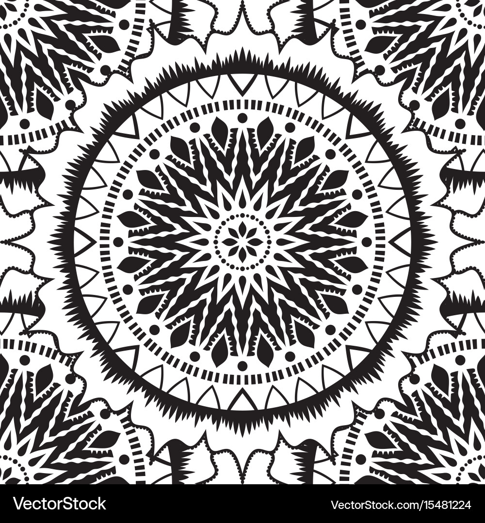 Ethnic seamless pattern vector image