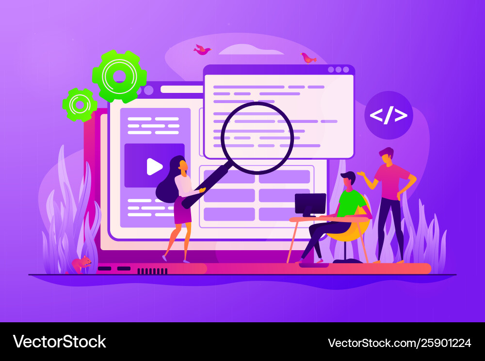 Front end development concept Front end development concept vector image
