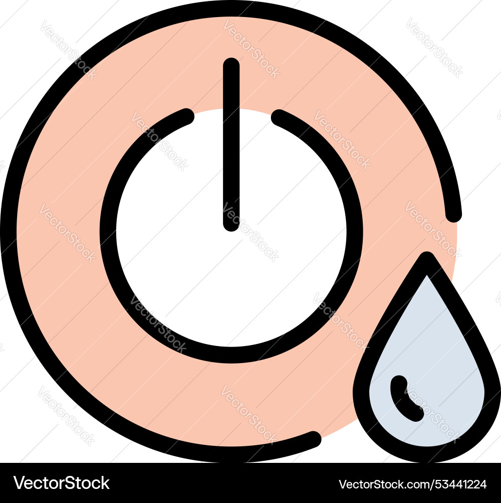 Hygrometer icon element of measuring instruments Hygrometer icon element of measuring instruments vector image