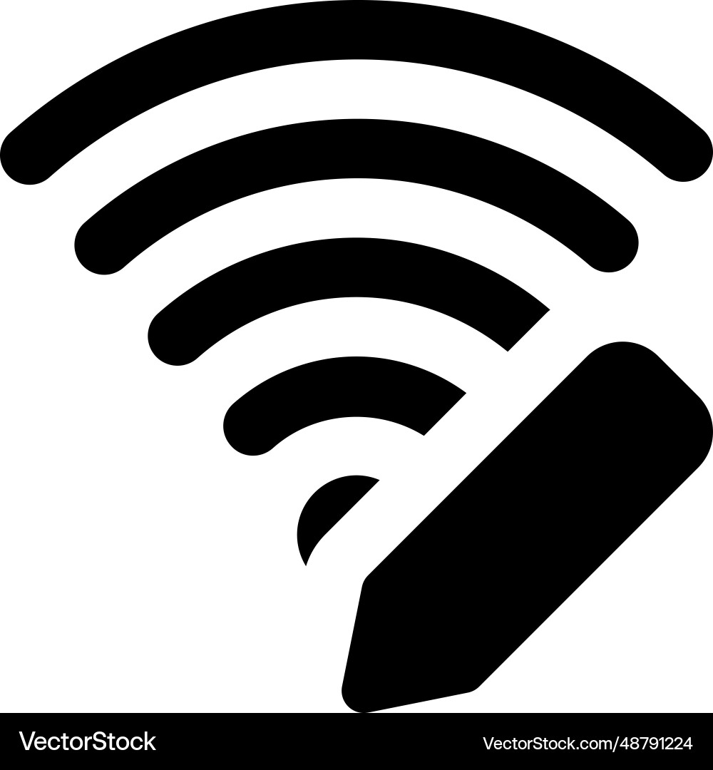 Wi-fi password modifying for privacy vector image