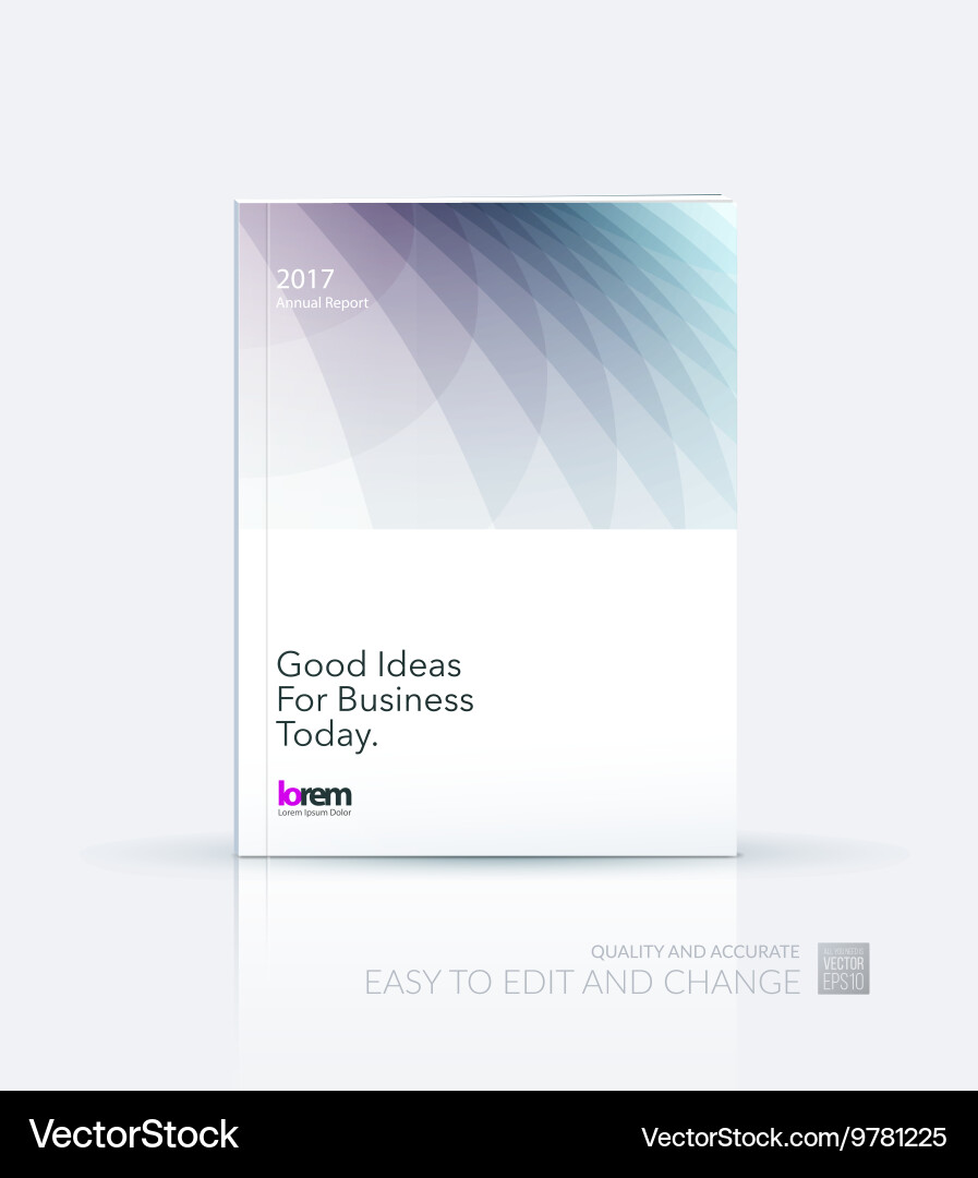 Brochure template layout cover design annual Vector Image