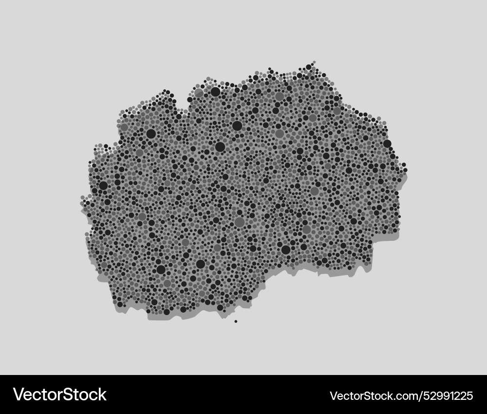 Creative map netherlands from random black dots Creative map netherlands from random black dots vector image