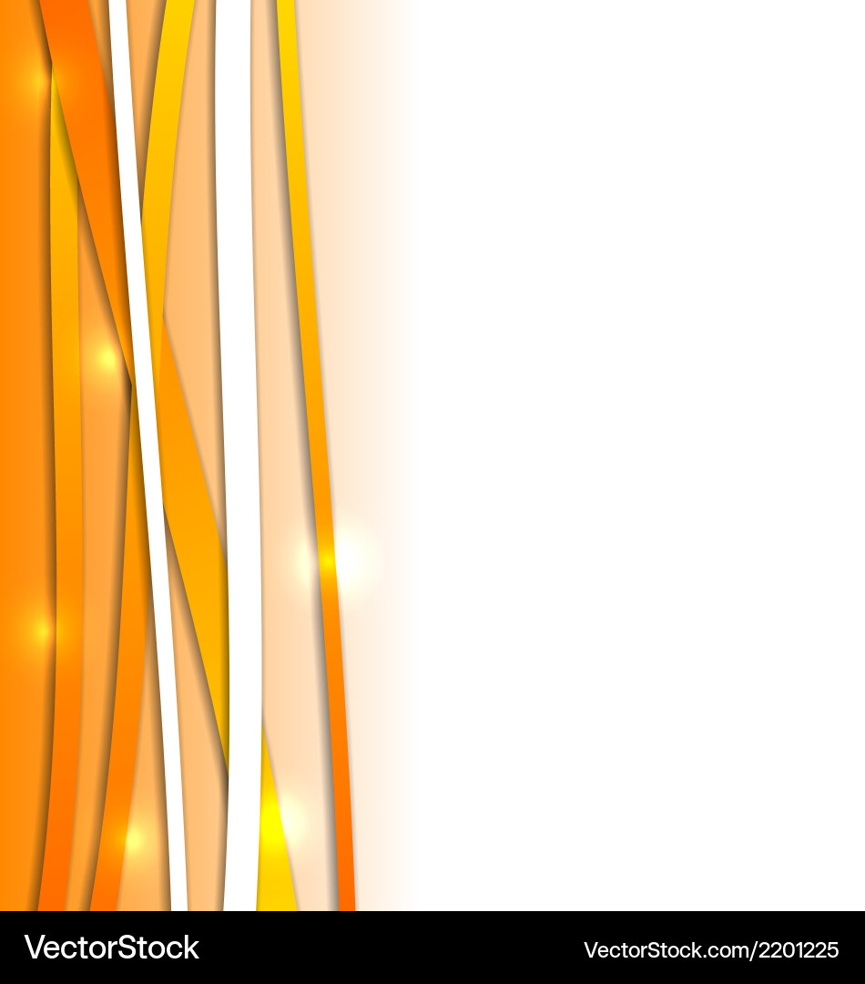Dynamic Orange Line Background vector image