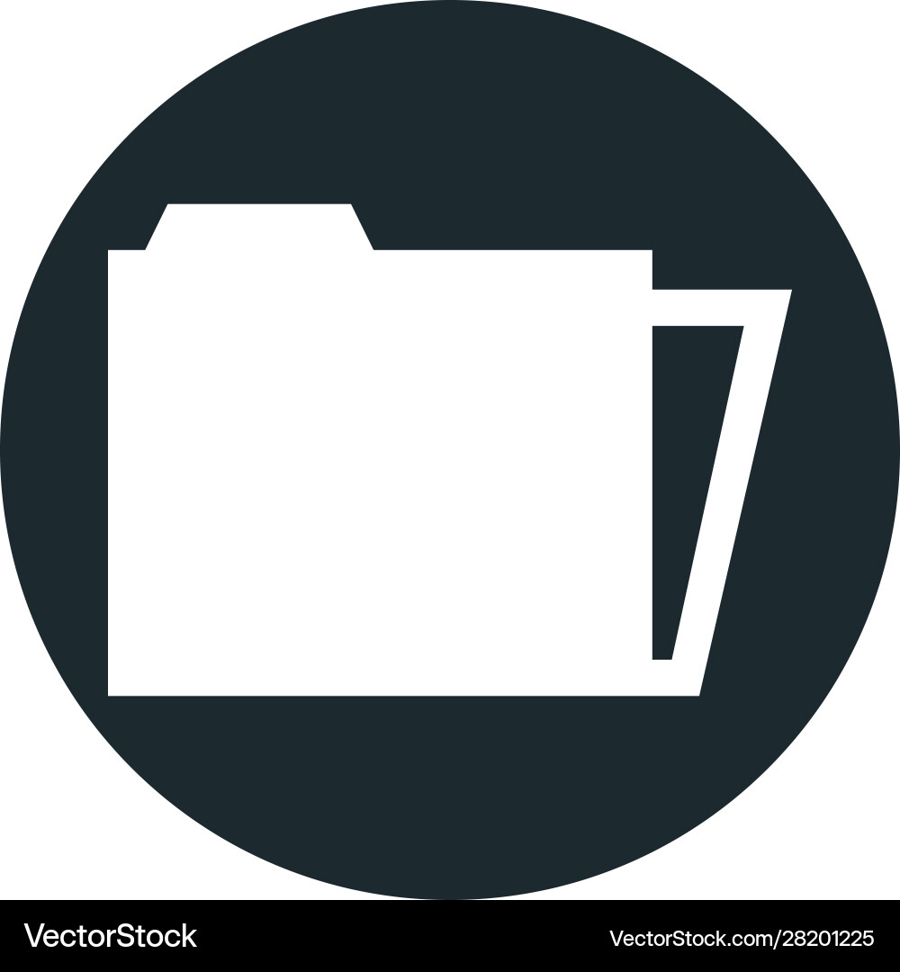 Folder file document isolated icon vector image