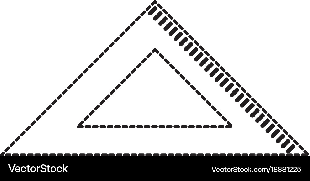 Isolated ruler design vector image