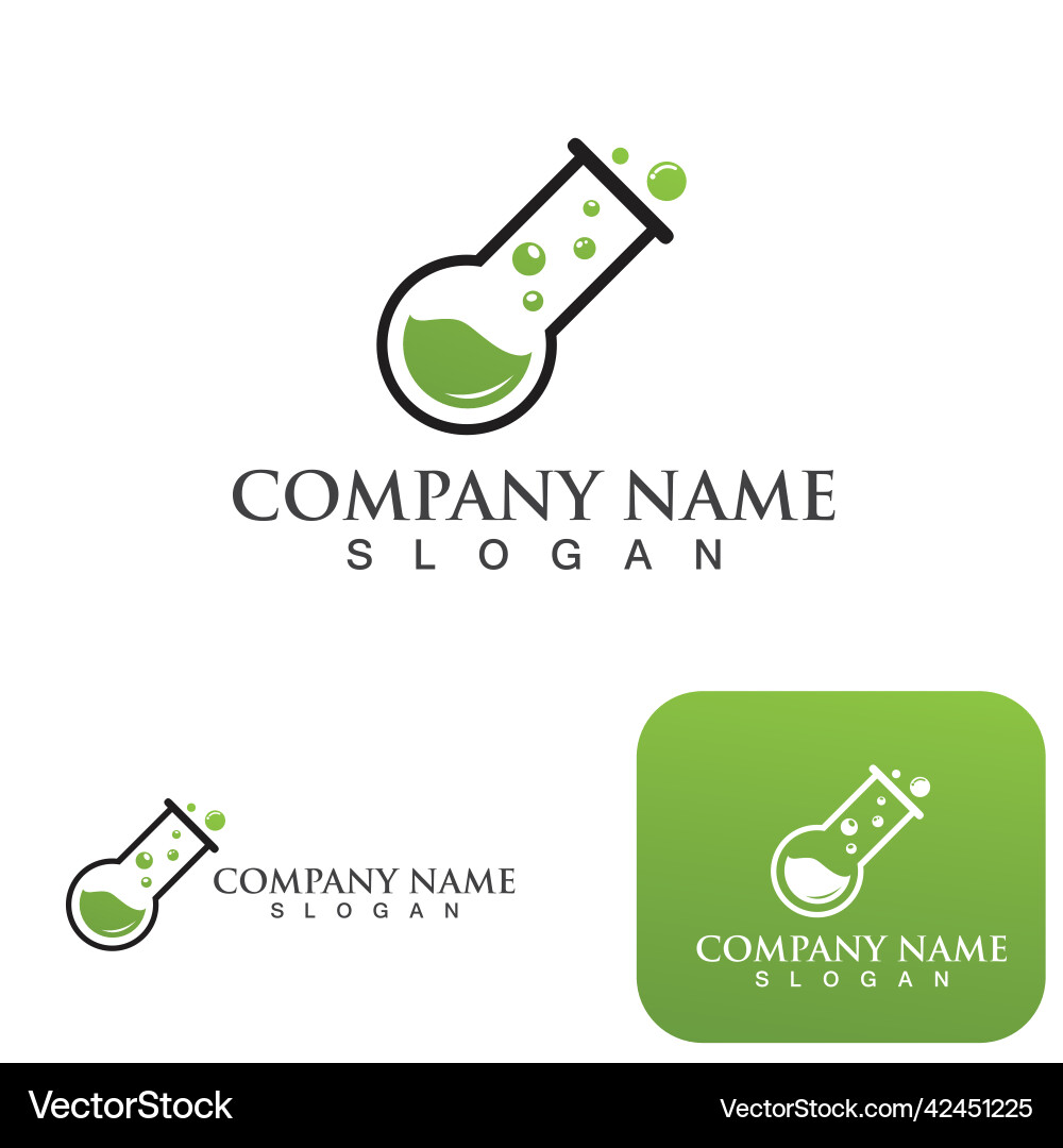 Lab icon template vector image