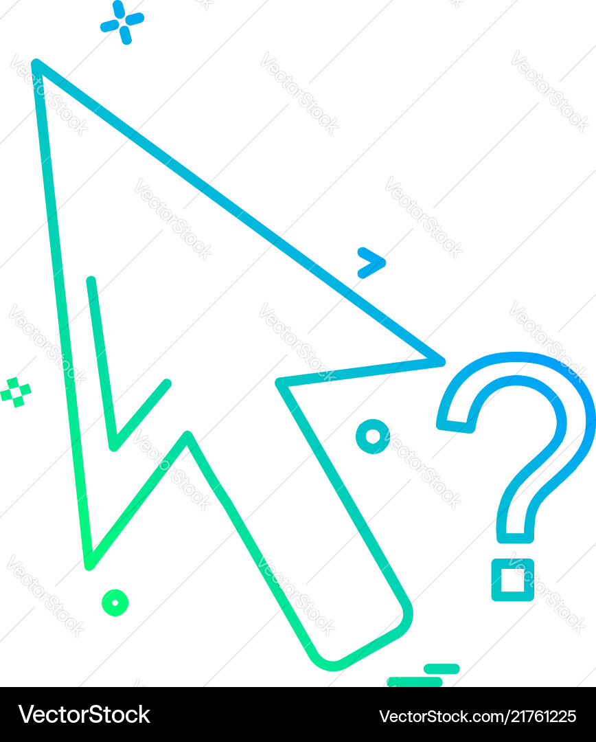 Mouse pointer icon design Mouse pointer icon design vector image