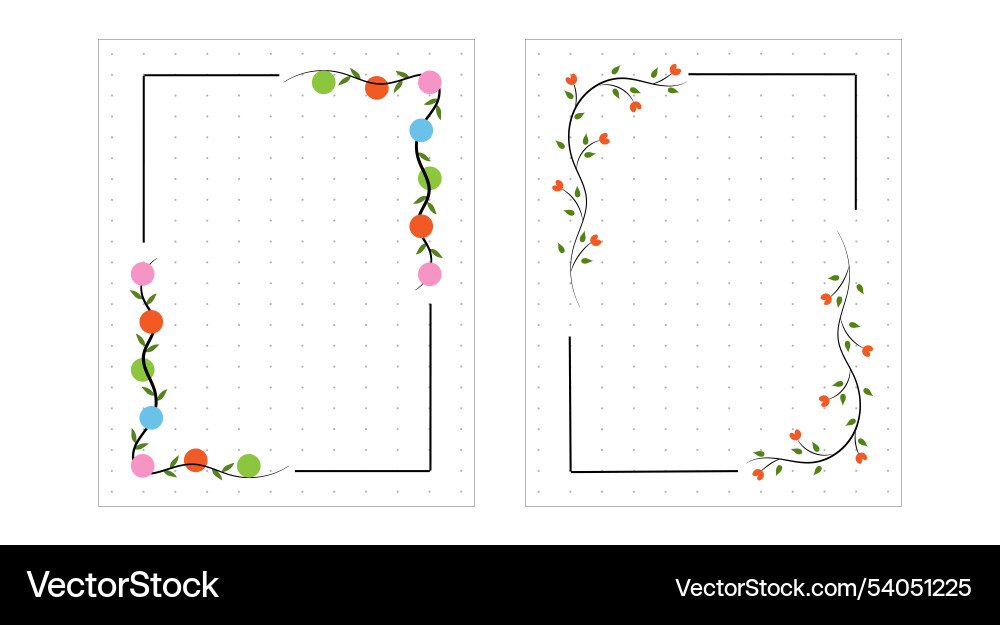 Notebook paper background with decoration daily p Notebook paper background with decoration daily p Vector Image