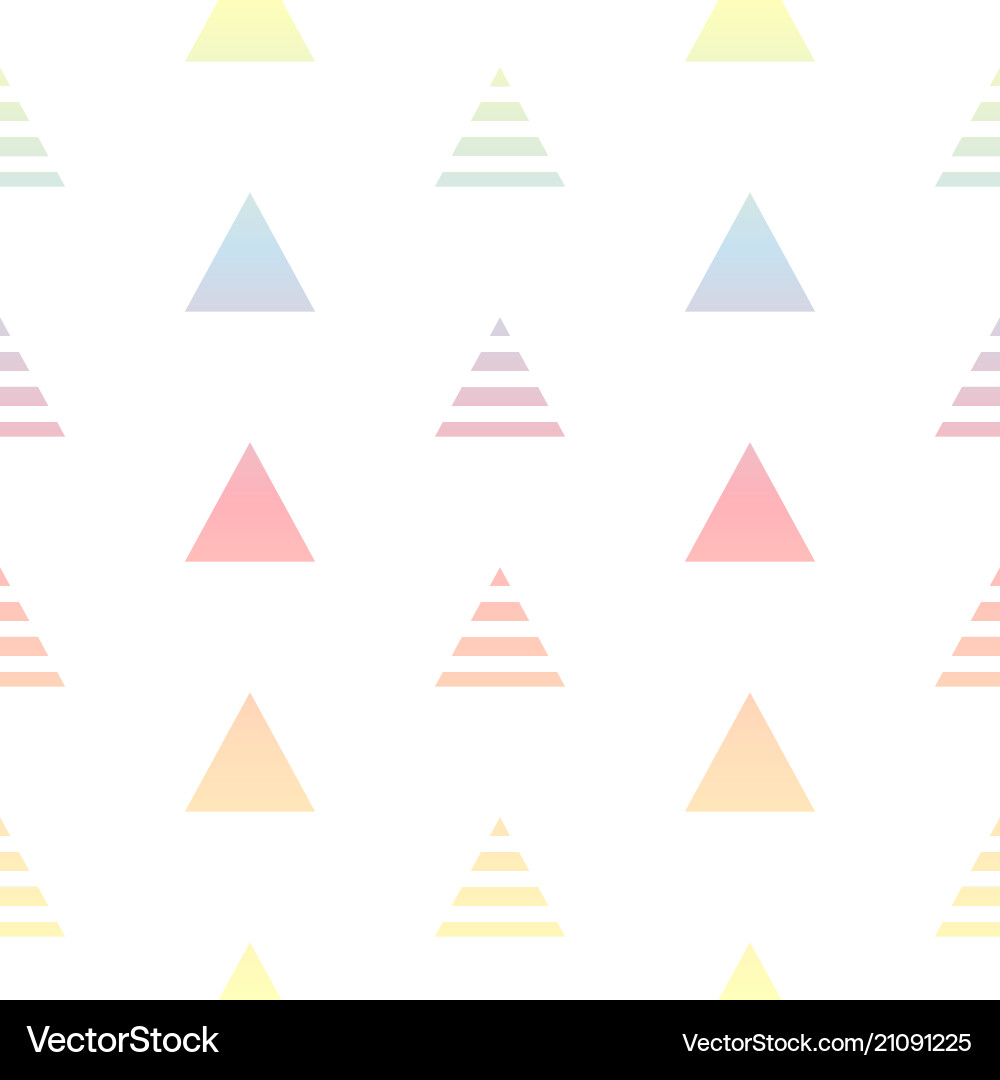 Pastel colors gradient triangles seamless pattern Pastel colors gradient triangles seamless pattern vector image