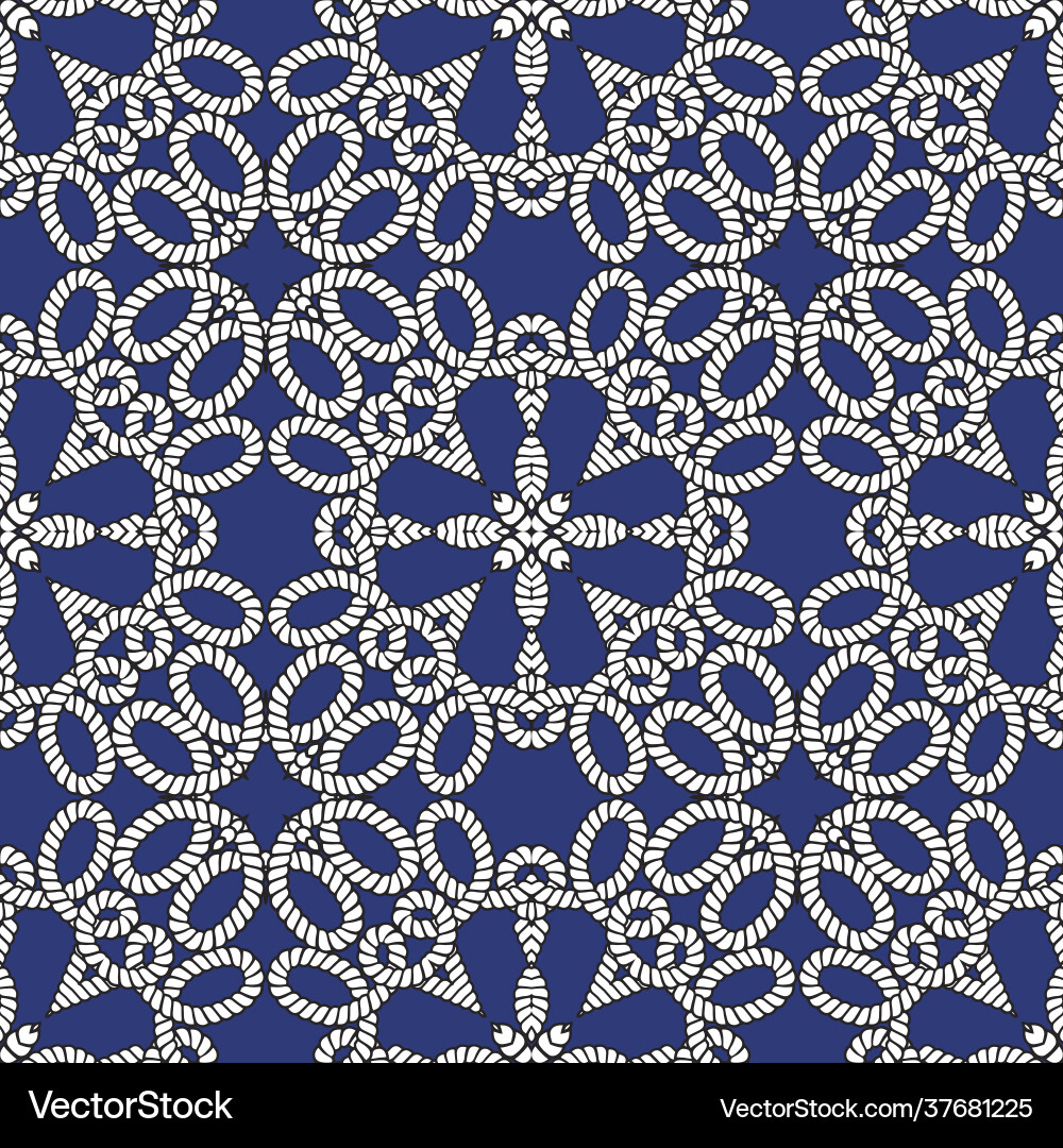 Ropes and strings seamless pattern ethnic Vector Image