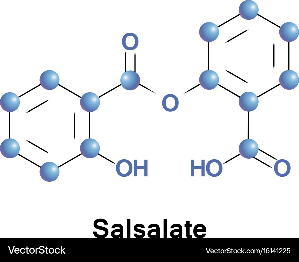 Salsalatenonsteroidale entzündungshemmende Droge vektorbild