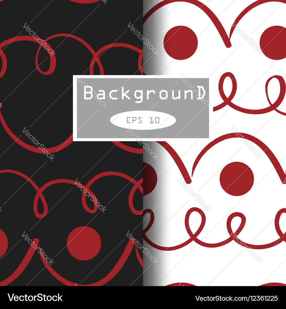 Seamless patterns background two various Vector Image