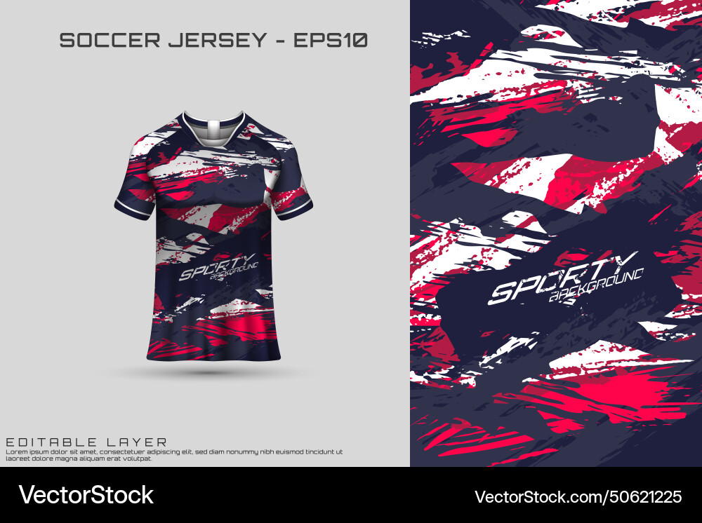 Sporttrikot und T-Shirt Template Sporttrikot und T-Shirt Template vektorbild