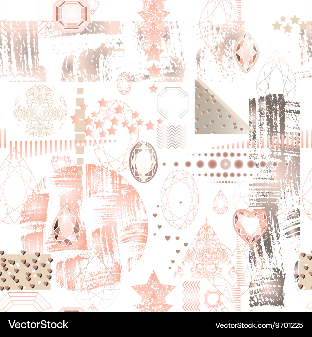 Trendy modern seamless pattern with abstract Vector Image