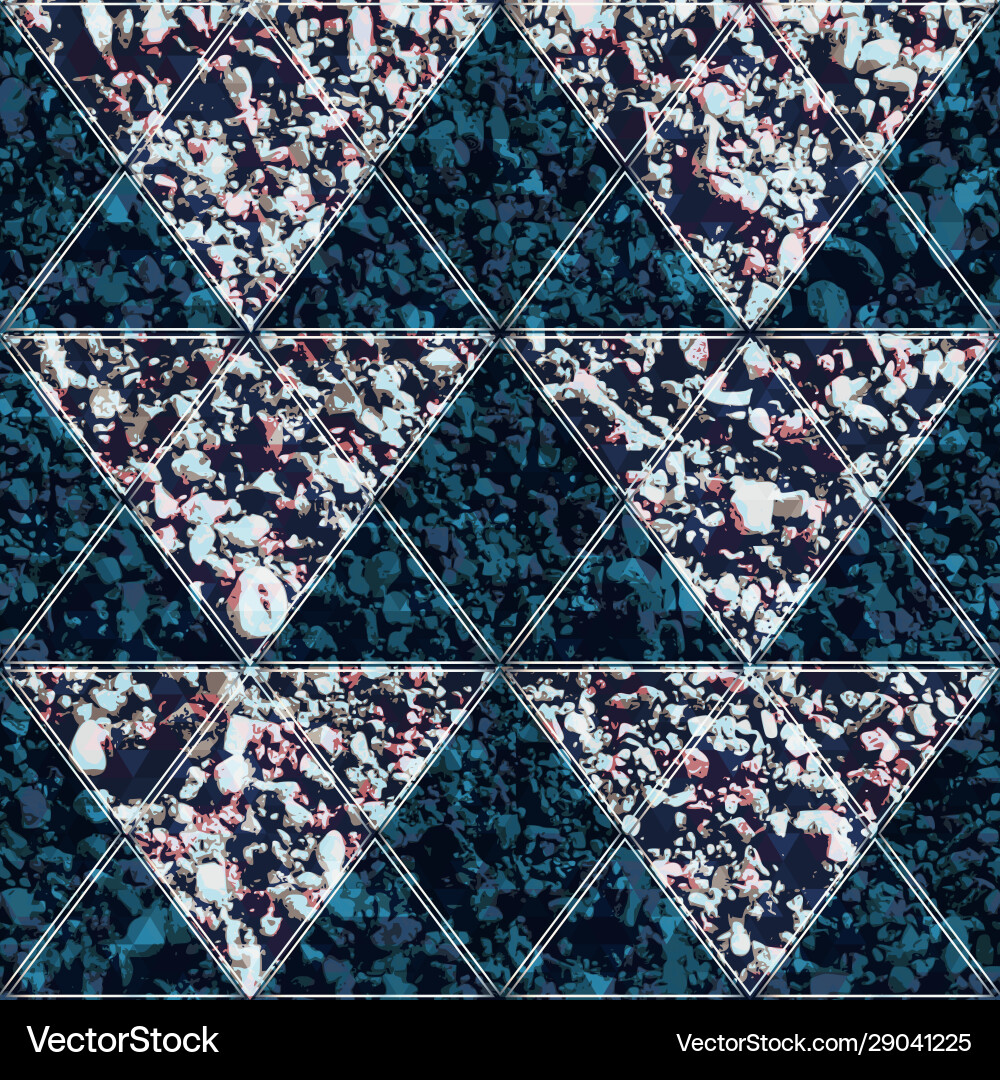 Triangle seamless pattern with stone texture Triangle seamless pattern with stone texture vector image