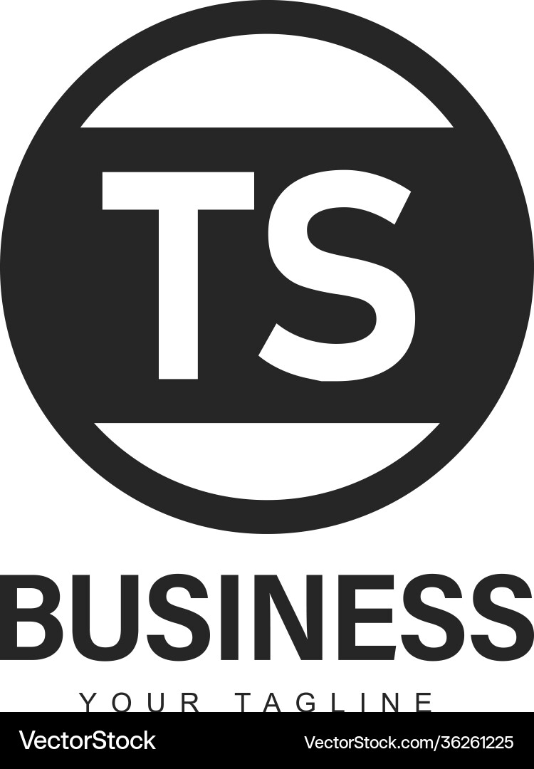 Ts initial a logo design with abstract style Ts initial a logo design with abstract style vector image