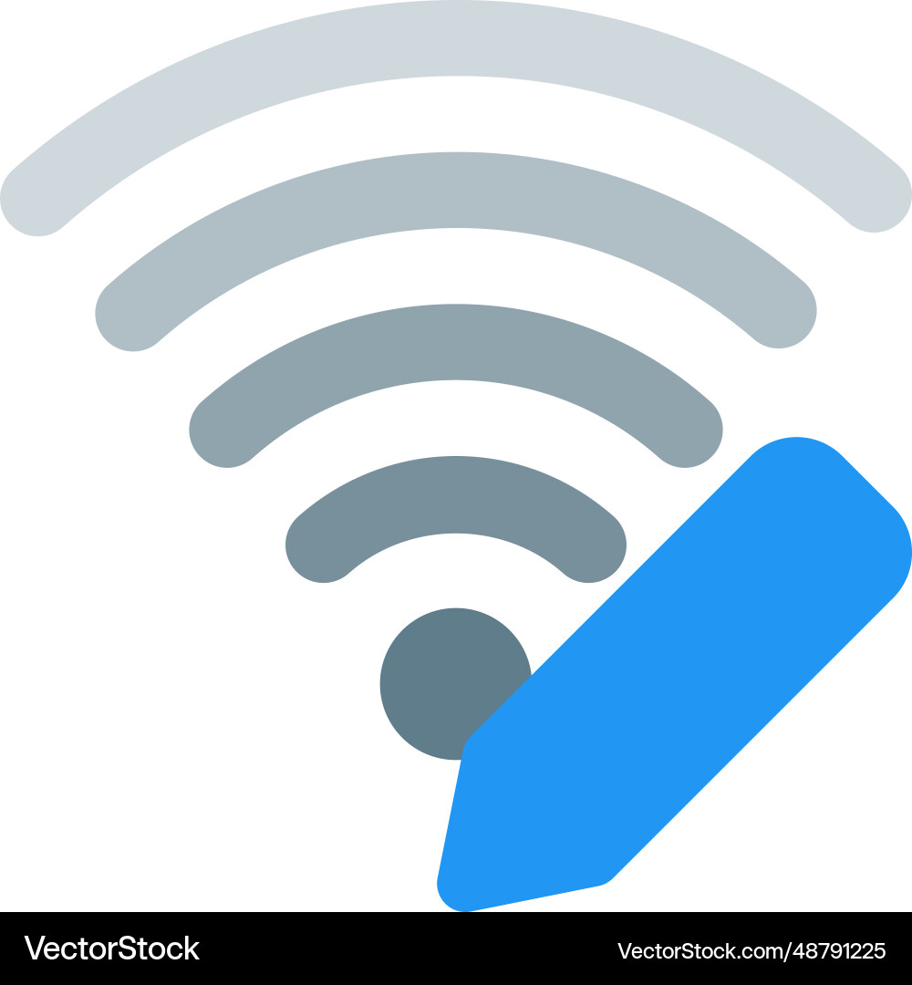 Wi-fi password modifying for privacy vector image