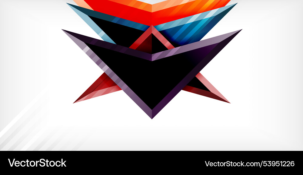 Abstract background color triangles and arrows Abstract background color triangles and arrows Vector Image