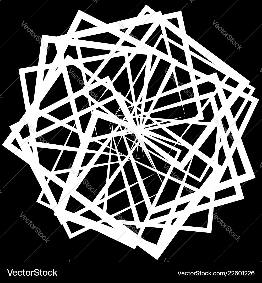 Abstract spirograph like shape with rotating Abstract spirograph like shape with rotating vector image