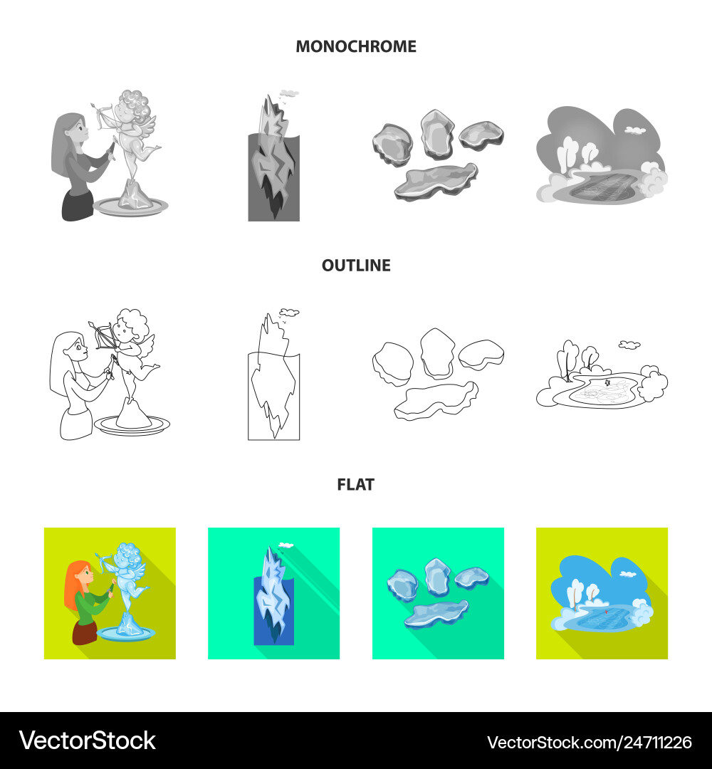 Design of texture and frozen symbol set Design of texture and frozen symbol set vector image
