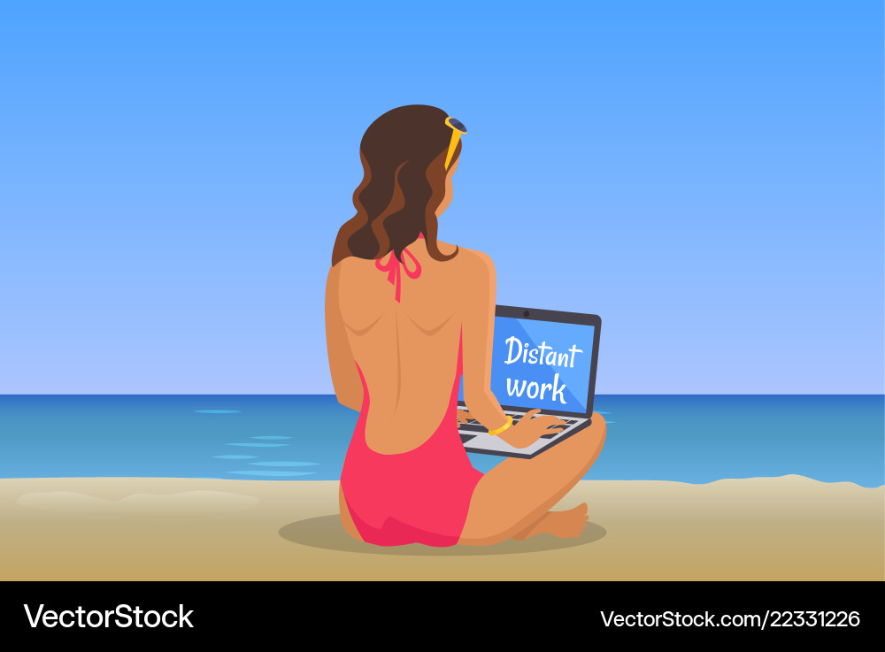 Detant Arbeitsbanner süß Sommeransicht Detant Arbeitsbanner süß Sommeransicht Vektorbild