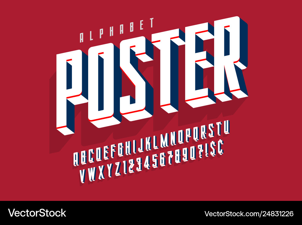 Protest display font design alphabet character Protest display font design alphabet character vector image
