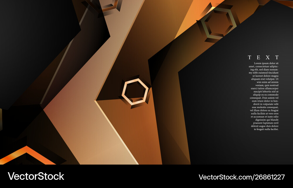 Abstract background with gradient hexagon shapes Abstract background with gradient hexagon shapes vector image