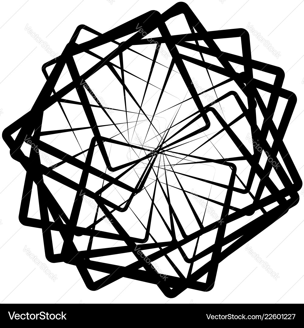 Abstrakte spirograph wie form mit rotieren Abstrakte spirograph wie form mit rotieren vektorbild