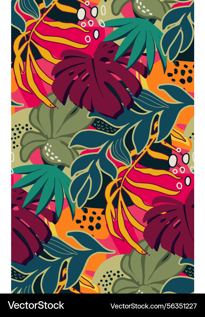 Bright seamless pattern with colorful Bright seamless pattern with colorful vector image