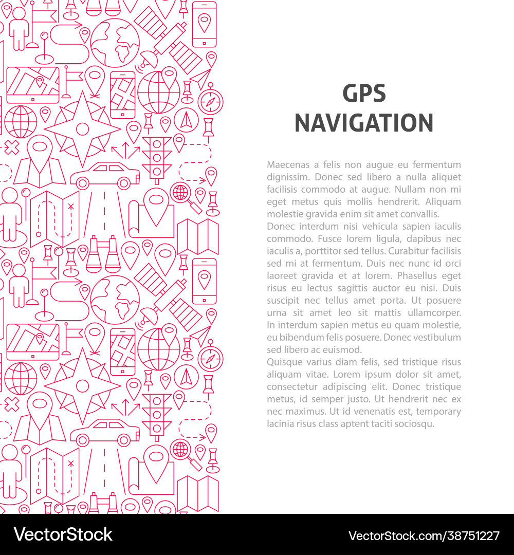 Gps navigation line pattern concept Gps navigation line pattern concept vector image