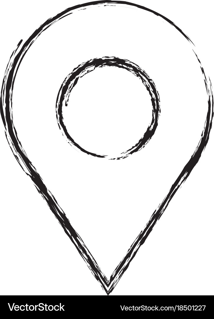 Pin pointer location icon vector image