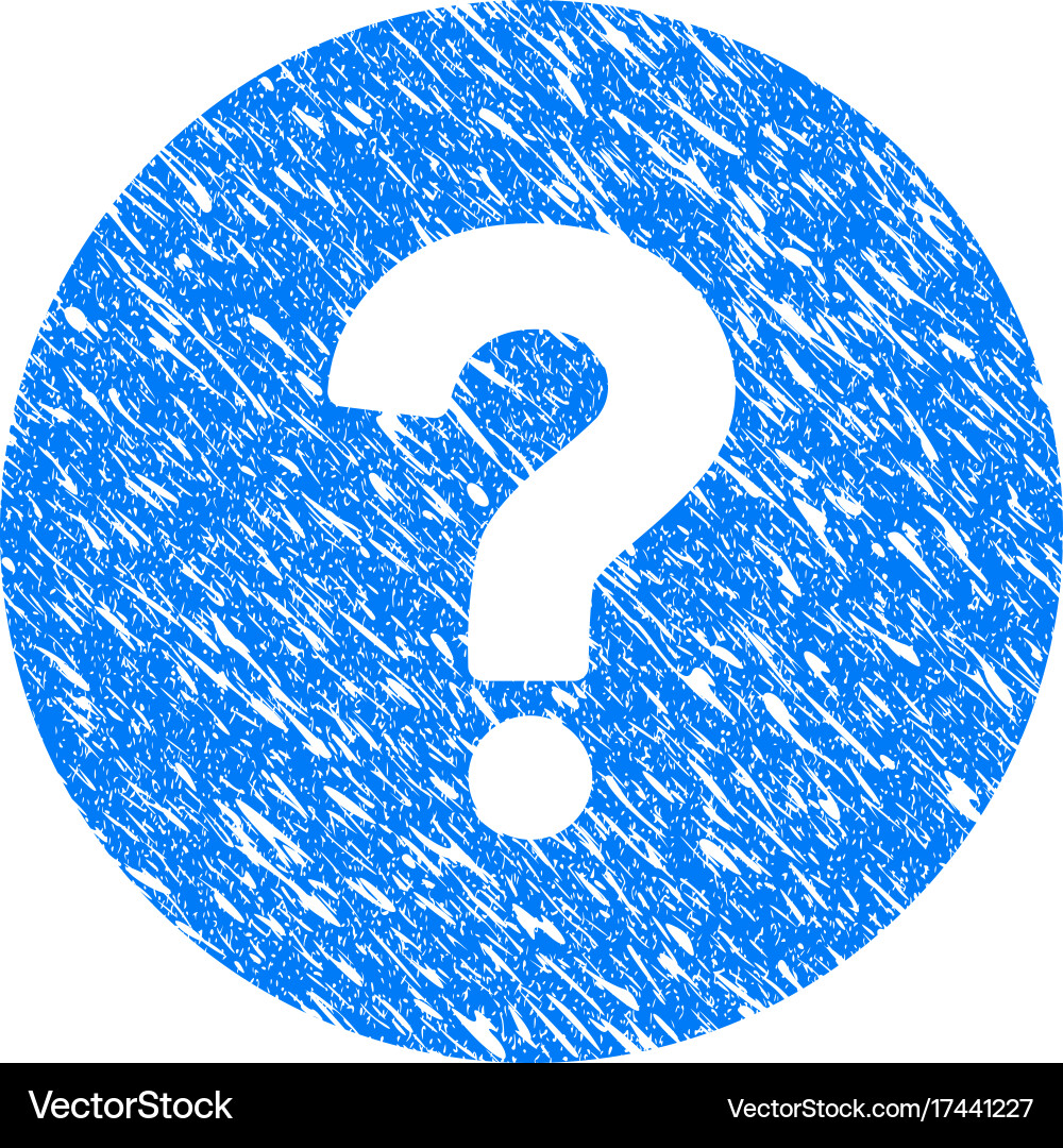 Query grunge icon Vector Image