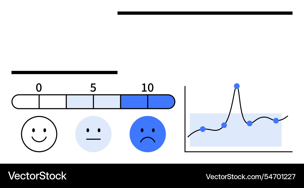 Visualizing emotion through graphs analyzing Visualizing emotion through graphs analyzing vector image