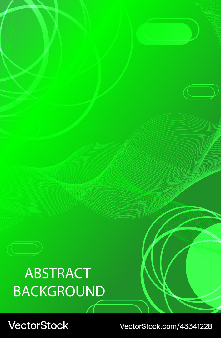 Abstract background green color style line curve Vector Image