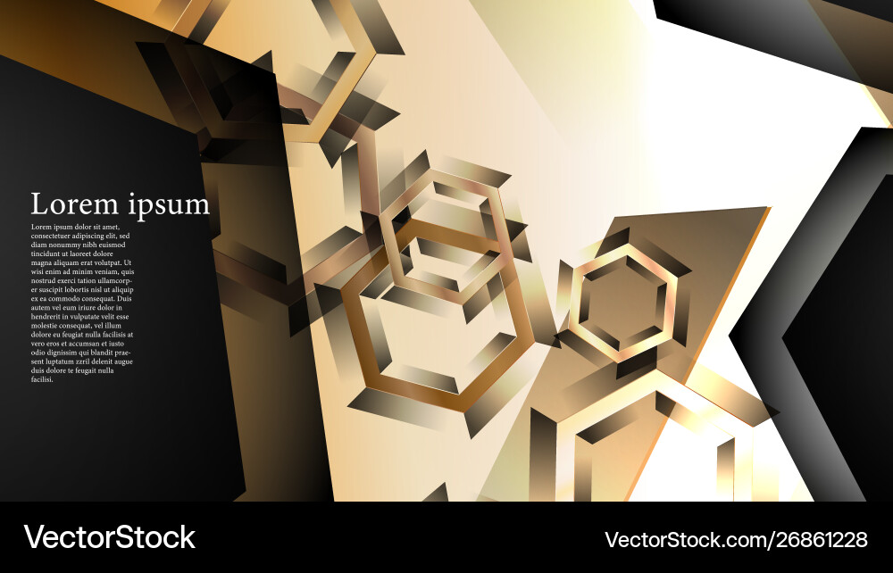 Abstract background with gradient hexagon shapes Abstract background with gradient hexagon shapes vector image