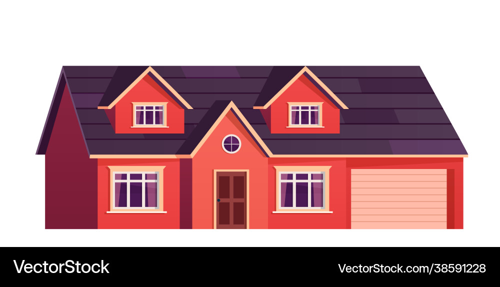 Charming Cartoon House vector image