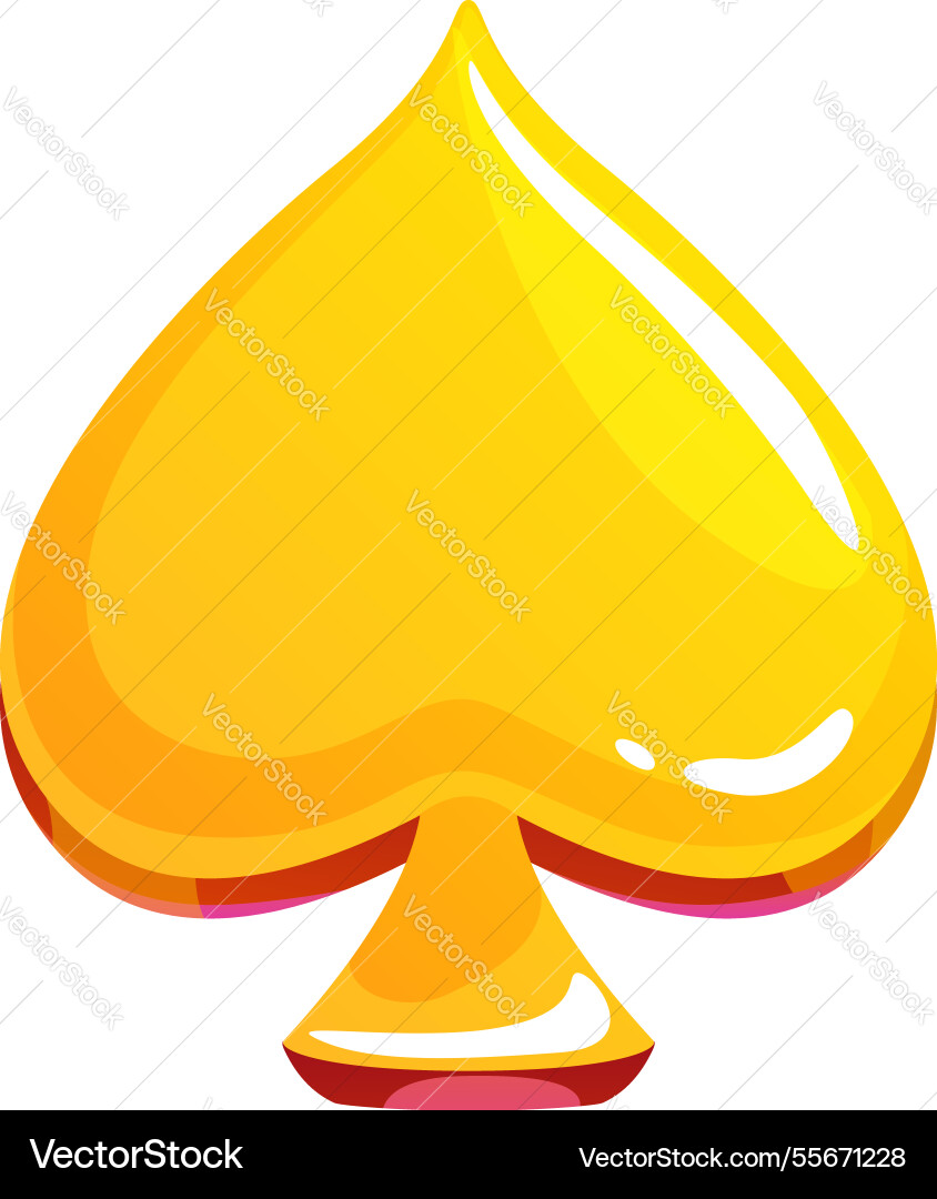 Golden Spades Symbol Spiel Asset Bonus Trophäe Auszeichnung Golden Spades Symbol Spiel Asset Bonus Trophäe Auszeichnung vektorbild