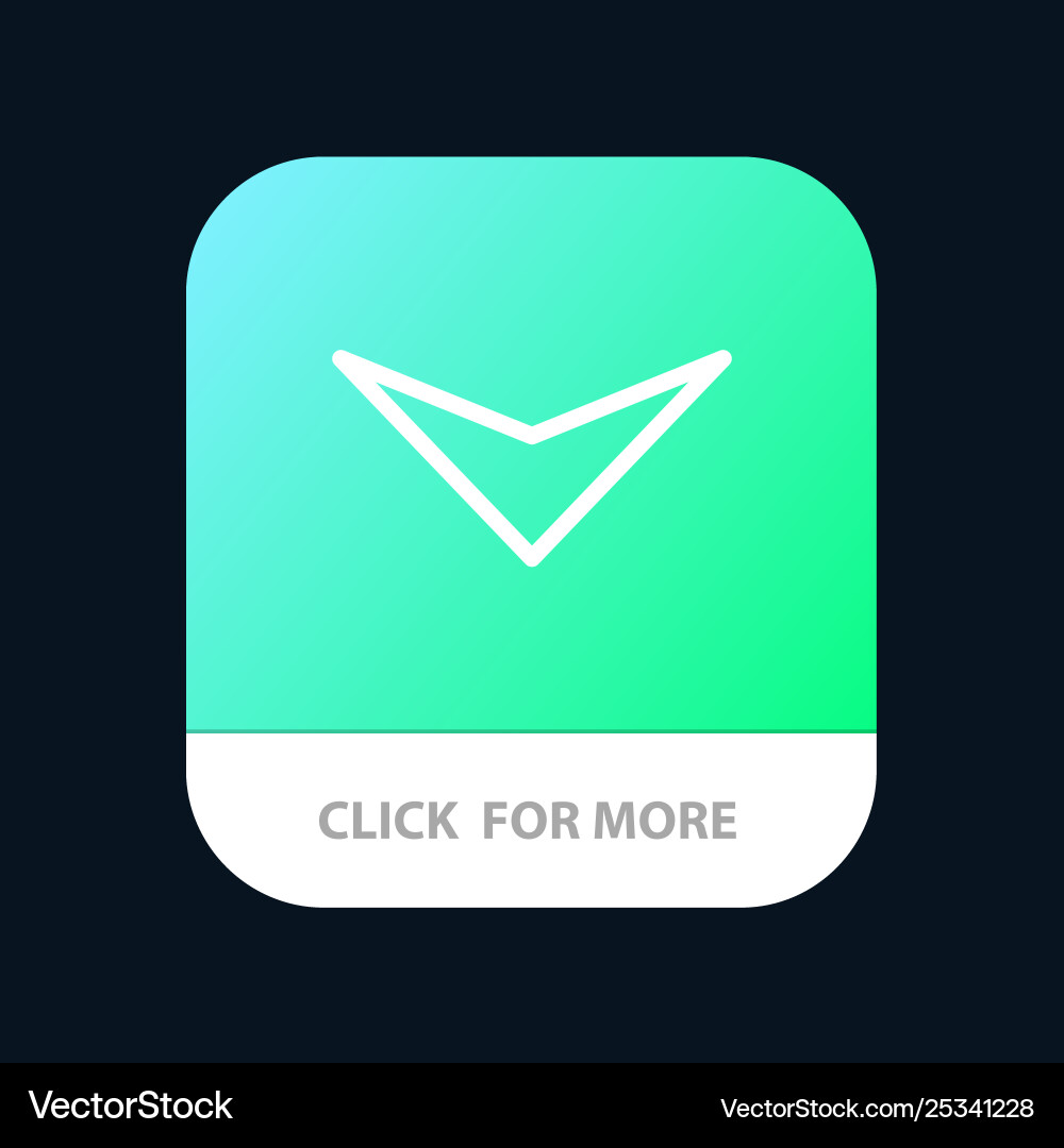 Pfeil nach unten nächste mobile App-Taste android und ios Pfeil nach unten nächste mobile App-Taste android und ios vektorbild