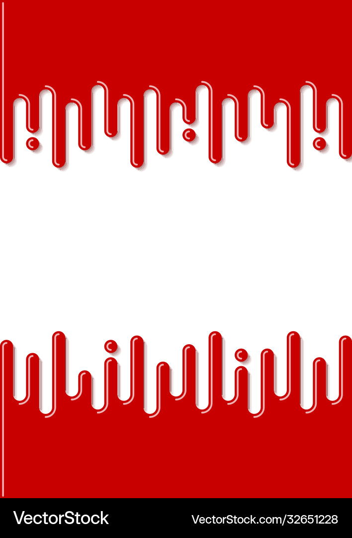Red glossy blood dripping down on white Red glossy blood dripping down on white vector image