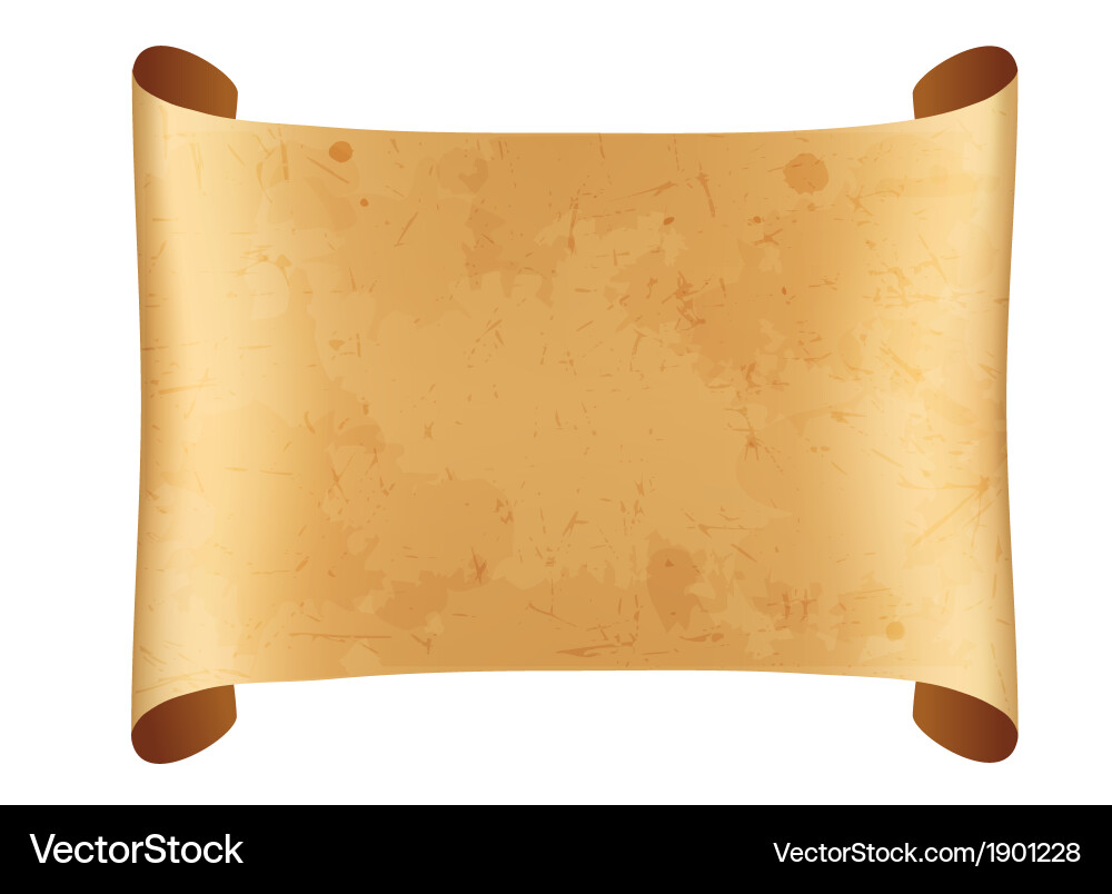 Roll old paper Royalty Free Vector Image - VectorStock
