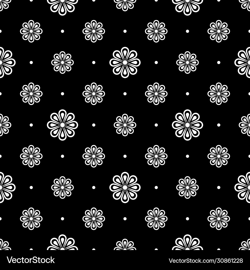 Seamless pattern abstract minimal flower design Seamless pattern abstract minimal flower design vector image