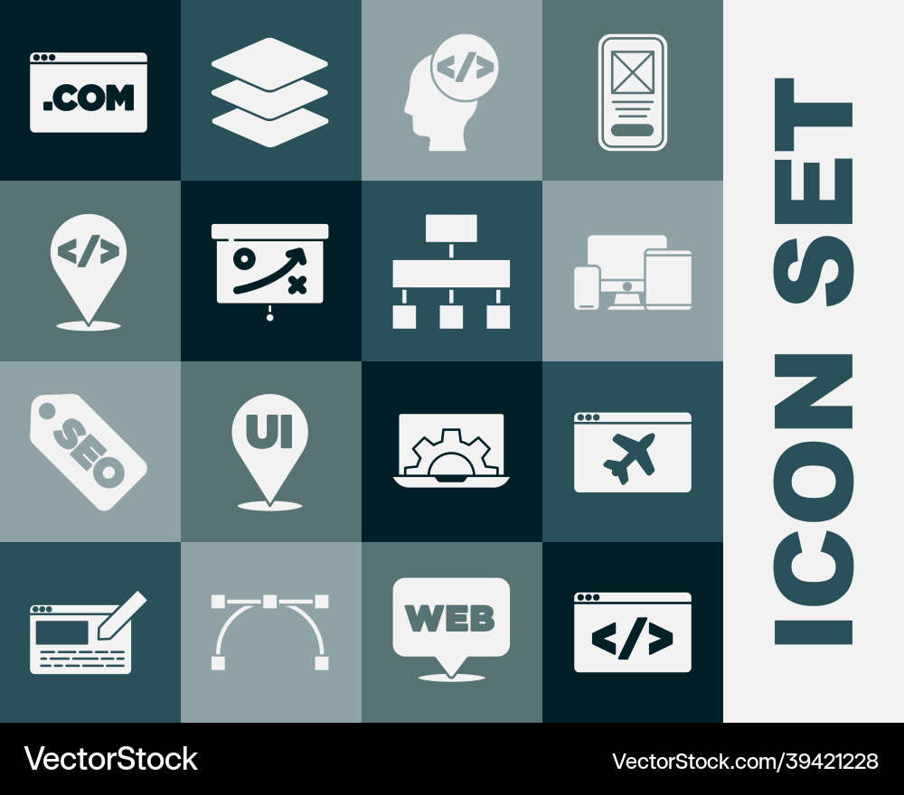 Set front end development website template Set front end development website template vector image