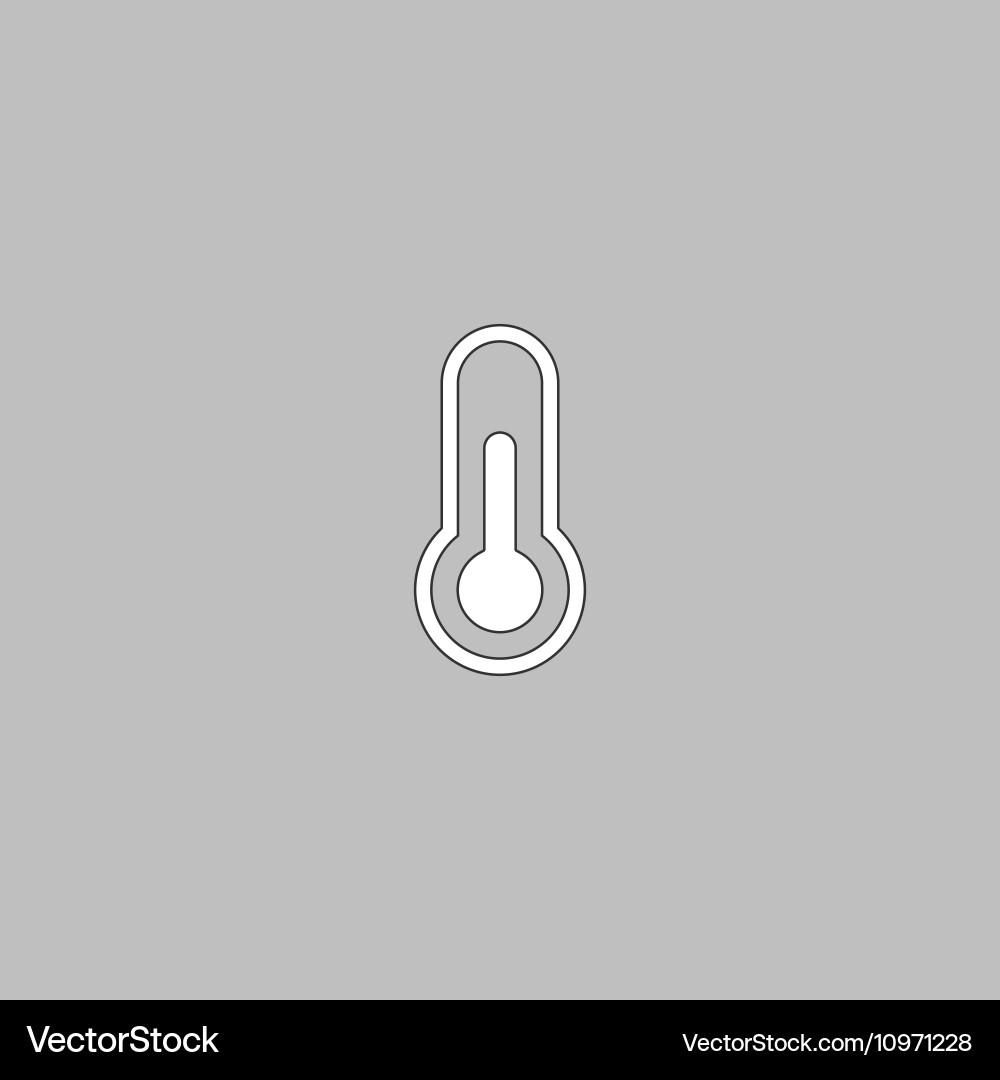 Thermometer computer symbol Vector Image